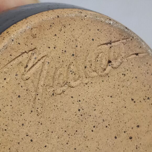 Signed Robin Beckett Studio Pottery Coffee Cup Mug-Hand Thrown-Speckled-NC - Picture 7 of 8